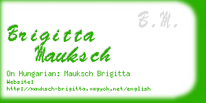 brigitta mauksch business card